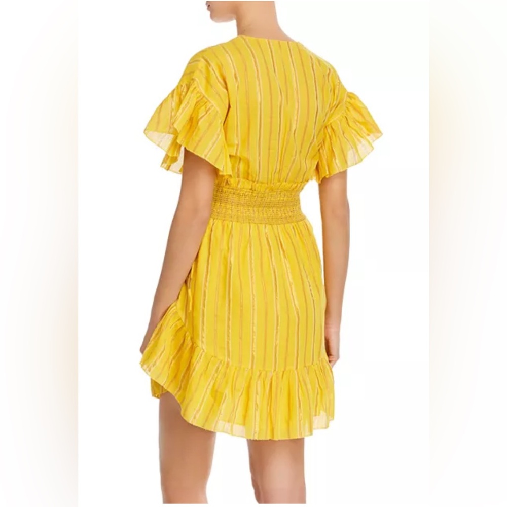 SAYLOR Vibrant Yellow Cotton Mini Dress